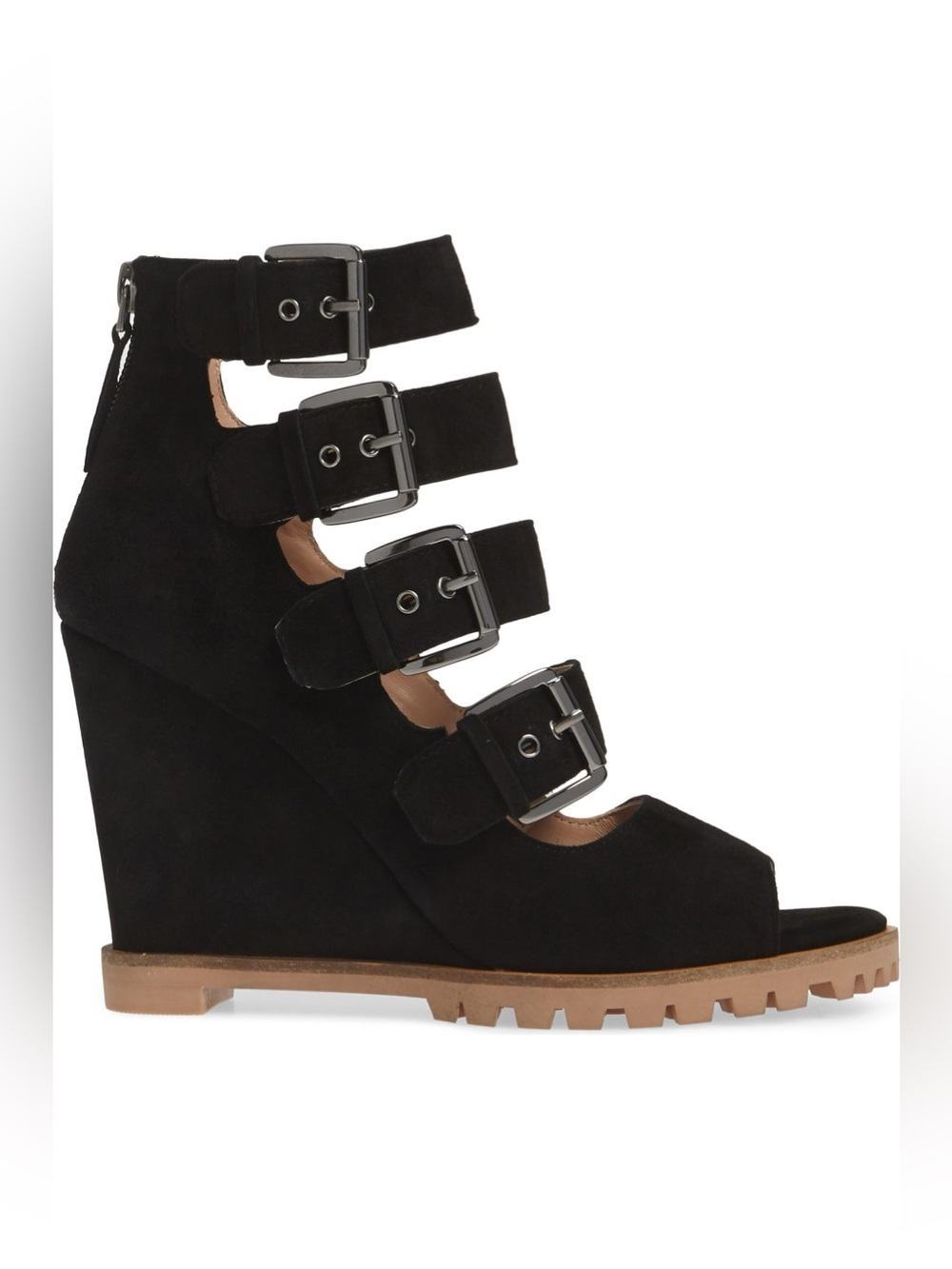 🔥Wisteria Buckle Wedge Sandal🔥BRAND NEW🔥Black 
Linea Paolo Size 6